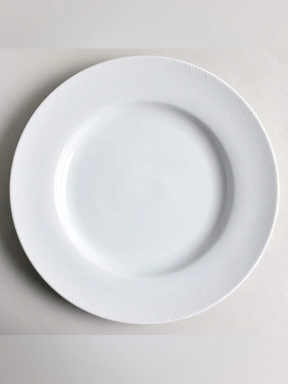 Pottery Barn Textured White Porcelain Salad Plates - set of 3